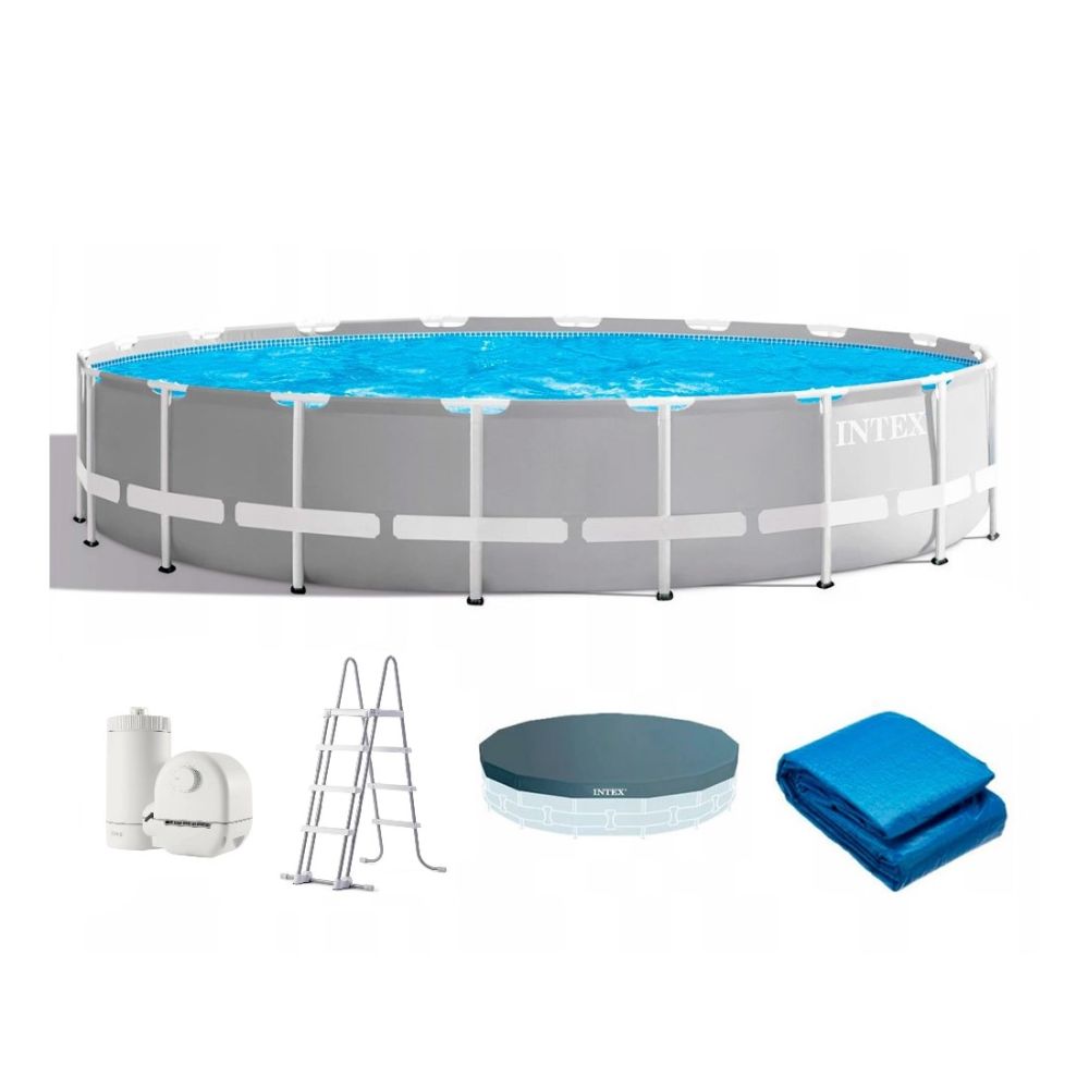 Бассейн каркасный круглый 549х122см, 24311л, ф.-н. 5678л/ч серии Prism Frame, Intex