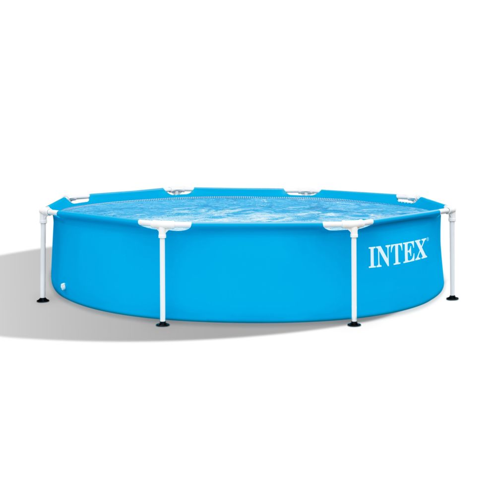 Бассейн каркасный круглый 244х51см, 1828л, серии Metal Frame Pool, Intex