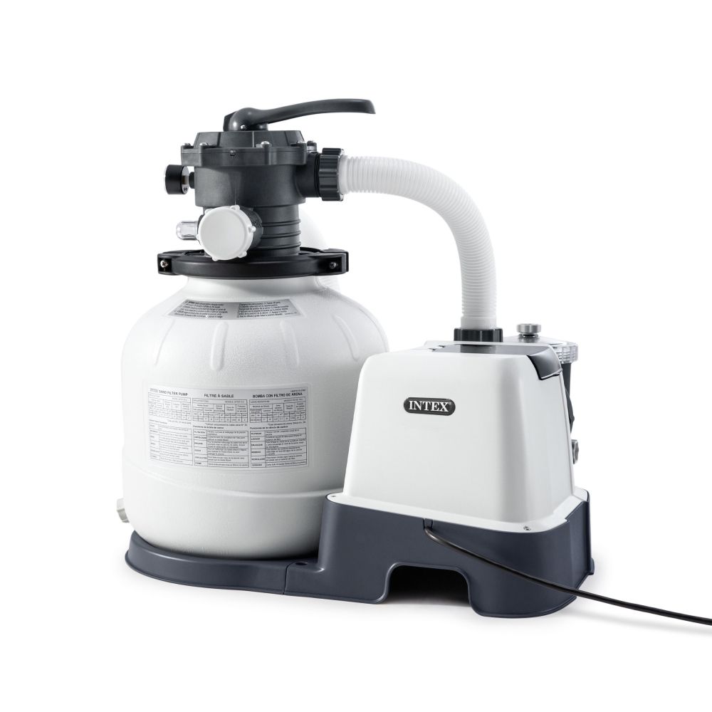 Песочный фильтр-насос 6000л/ч с хлоргенератором (система морской воды), Intex до 32м3